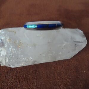 Navajo Artisan Jim Royer Signed Sterling Silver Stone Inlay Cuff Bracelet